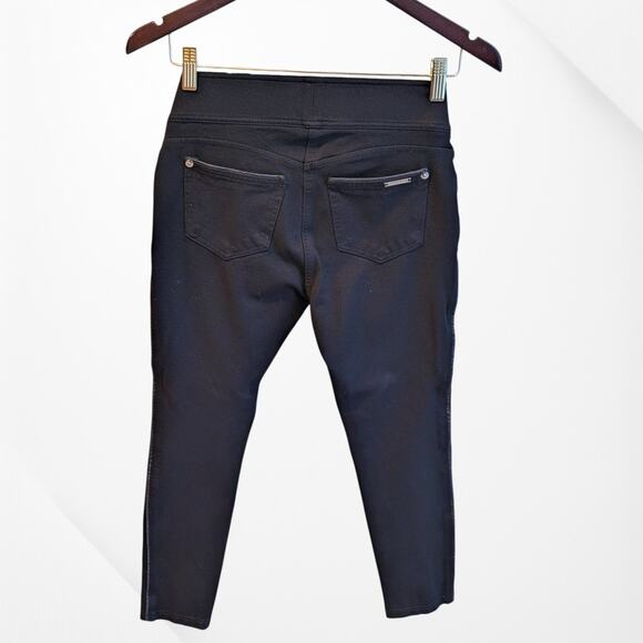 Women's Black Nygard Slims Pull On Capri Jeggings With Piping Trim- S - Picture 4 of 8